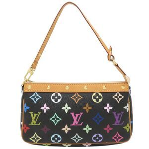 LOUIS VUITTON Black Monogram Pouch